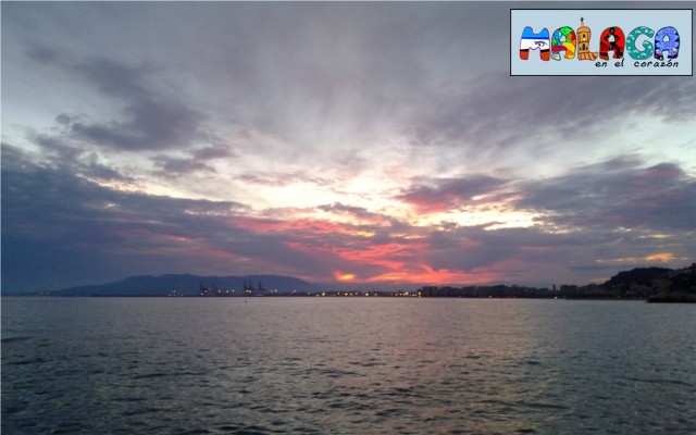 Atardecer desde los Baños del Carmen de Málaga